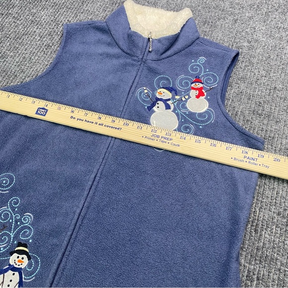 Croft & Barrow Snowman Vest Women’s Size Small - Picture 4 of 5